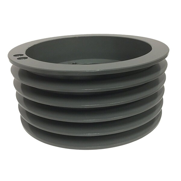 B&B Manufacturing Bushing 5 Groove V-Belt Pulley 6.95 inch OD 5B66SK - main